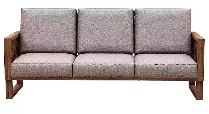Sofa 3 seater cushion with wooden frames