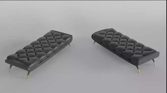 3d low poly sofa for game assets or for furniture needs