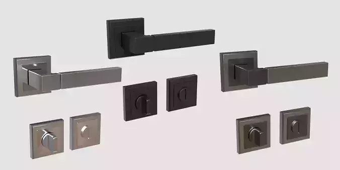 Door Handles for ArchViz Projects - Style MH28