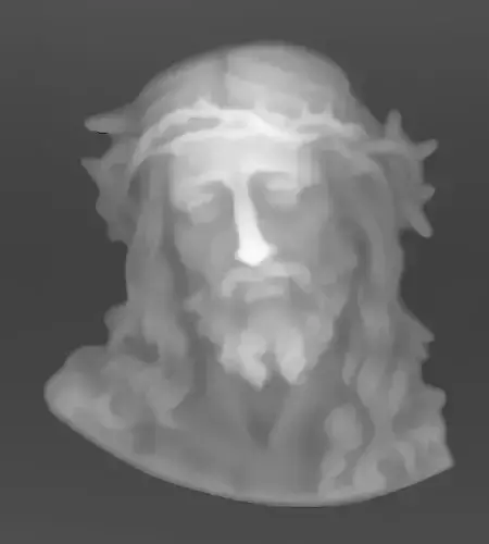 Jesus crowned with thorns 3D model