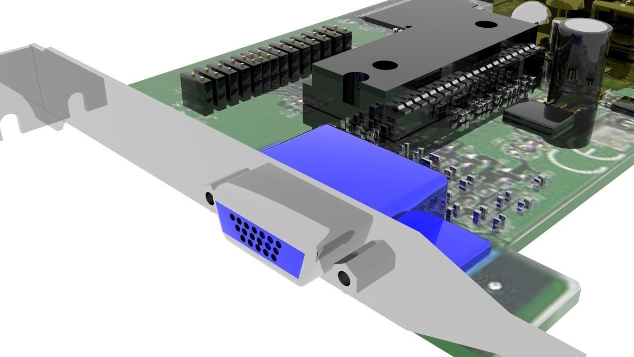 Video Card 3D model_1