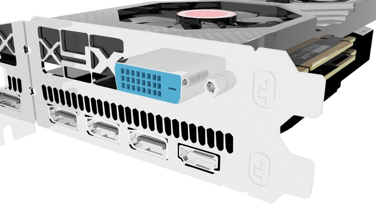 Graphics Card 3D model_3