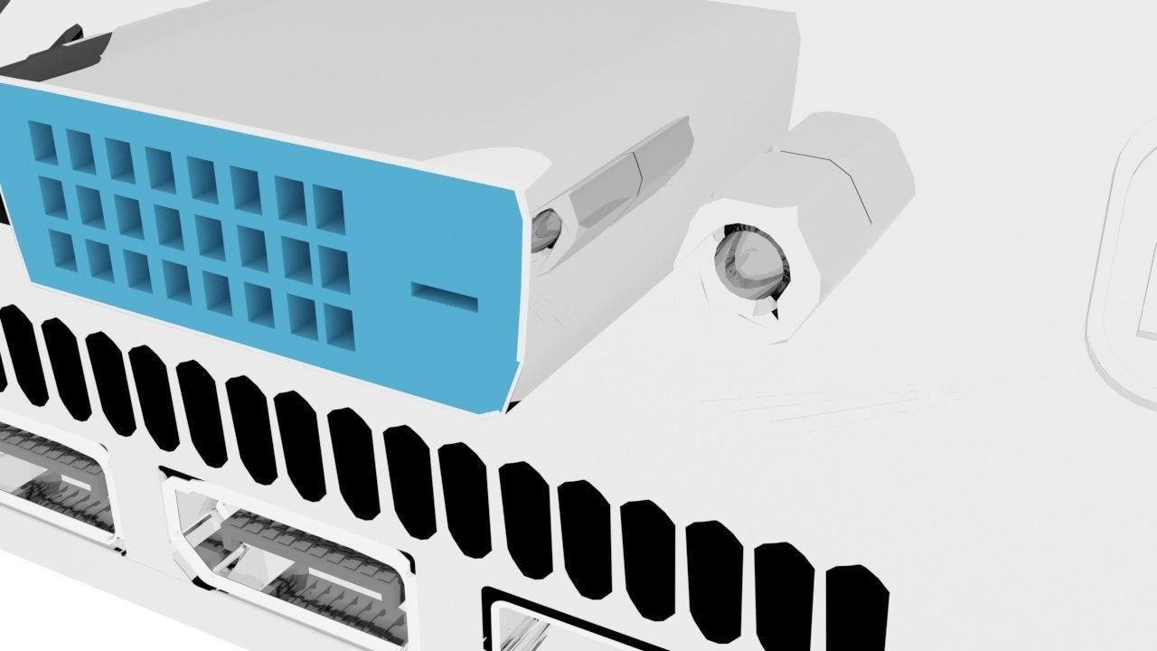 Graphics Card 3D model_8
