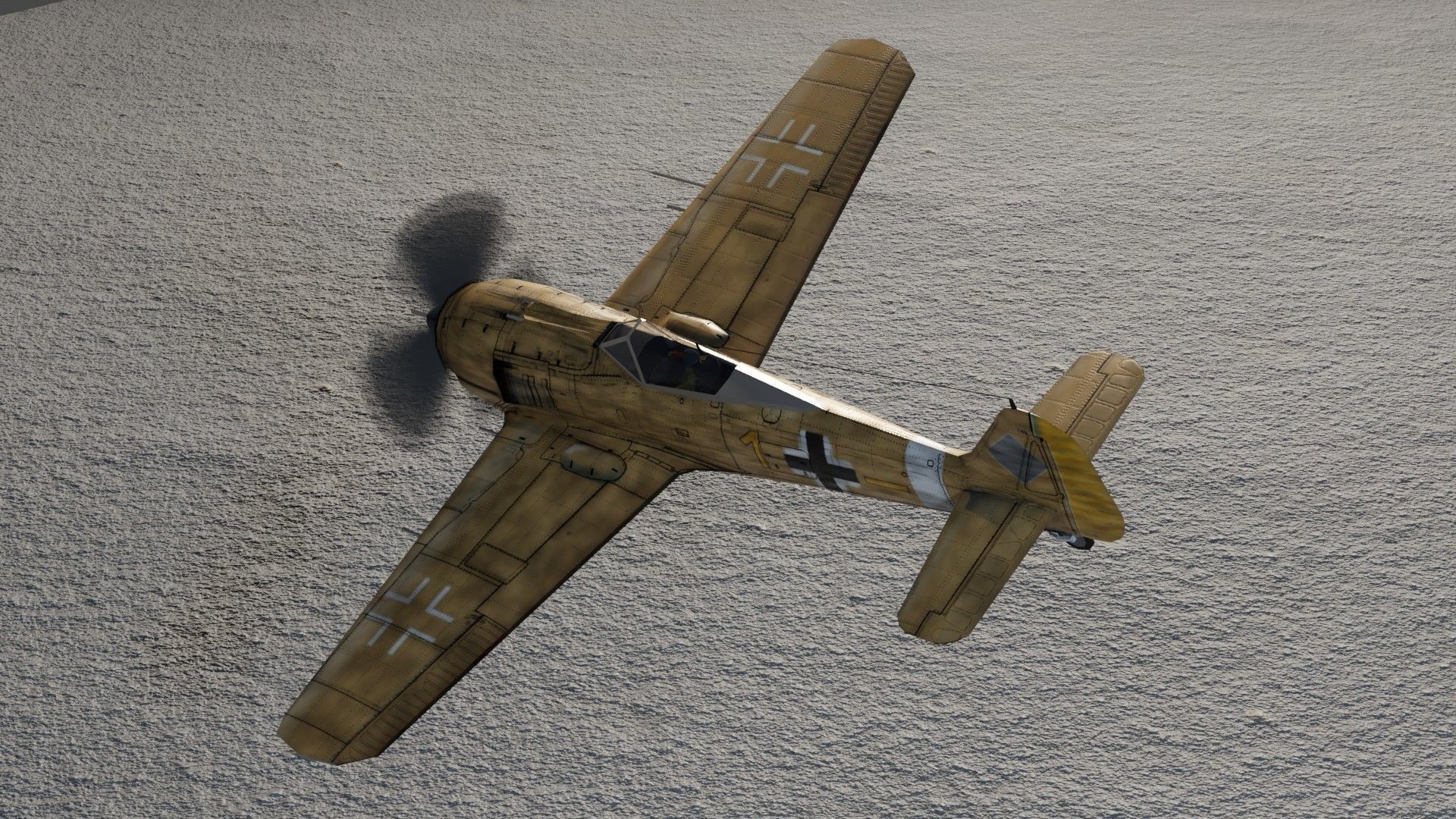 Focke-Wulf FW-190 Shrike Low-poly 3D model_11