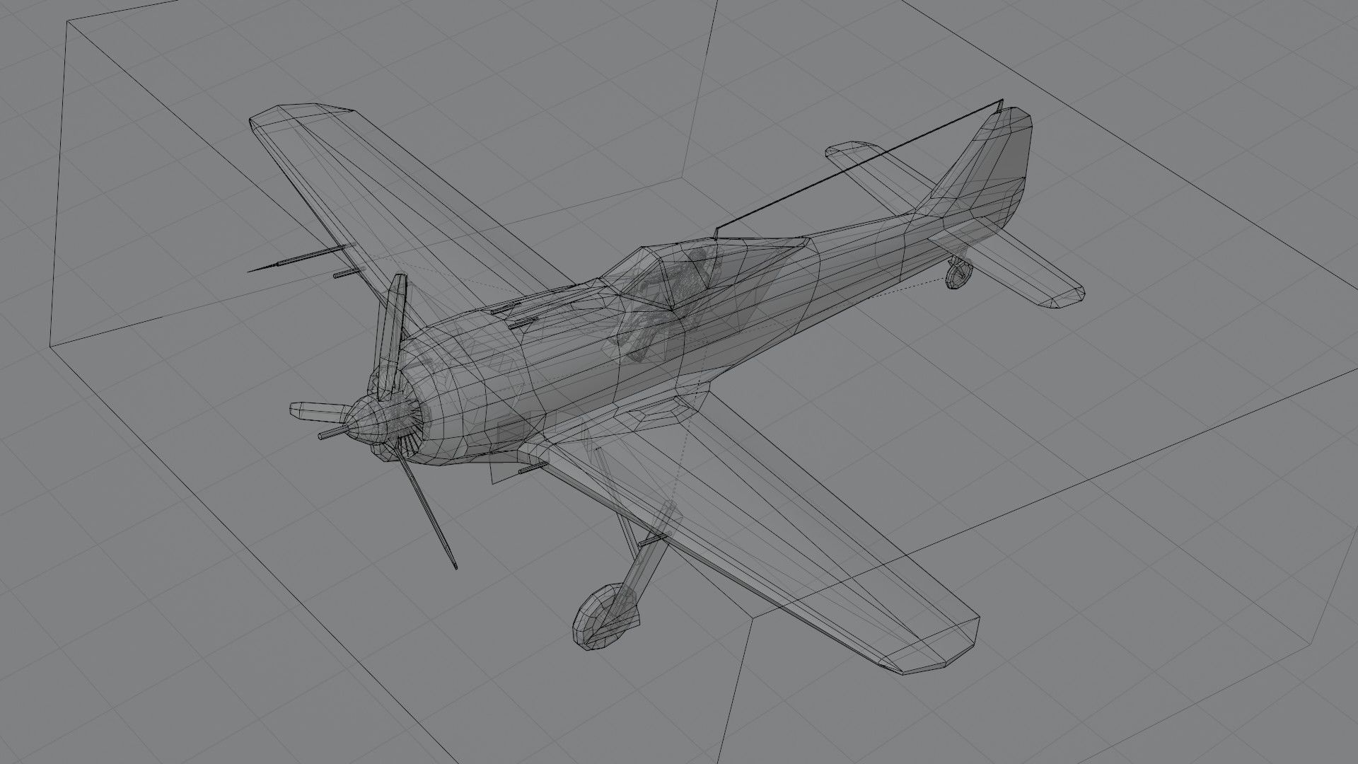 Focke-Wulf FW-190 Shrike Low-poly 3D model_8