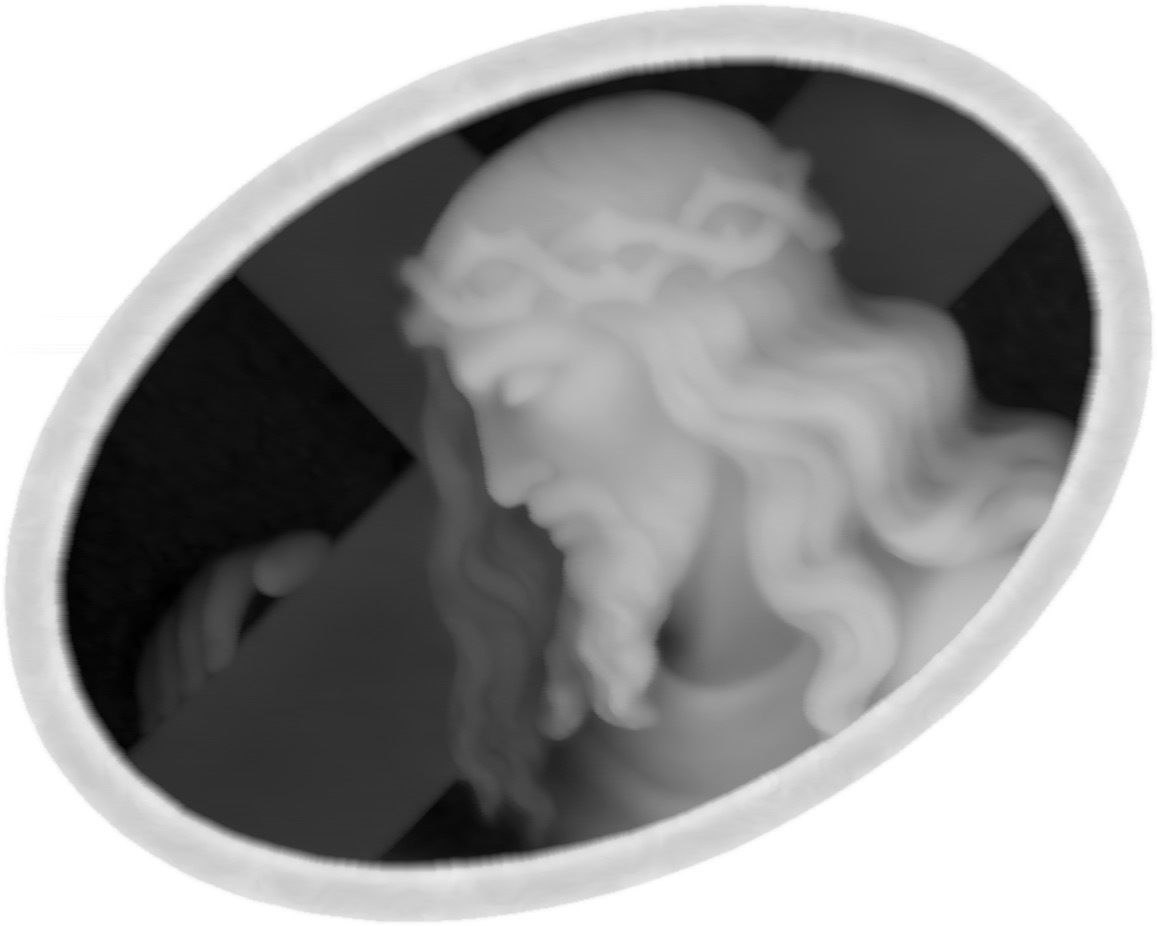 Jesus carrying the cross 3D model_2