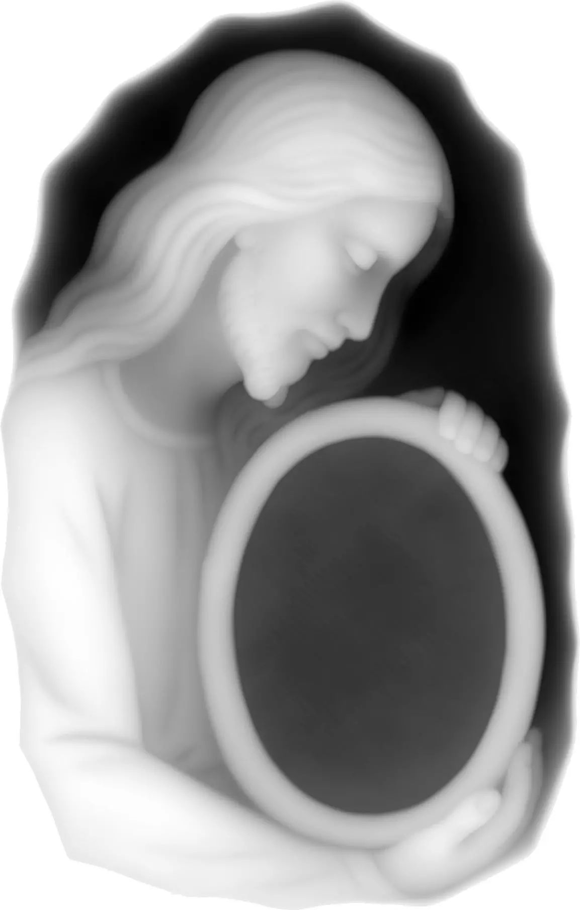 Jesus holding a photo 3D model_0