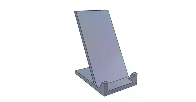 Phone holder stand compact easy printable 3D print model