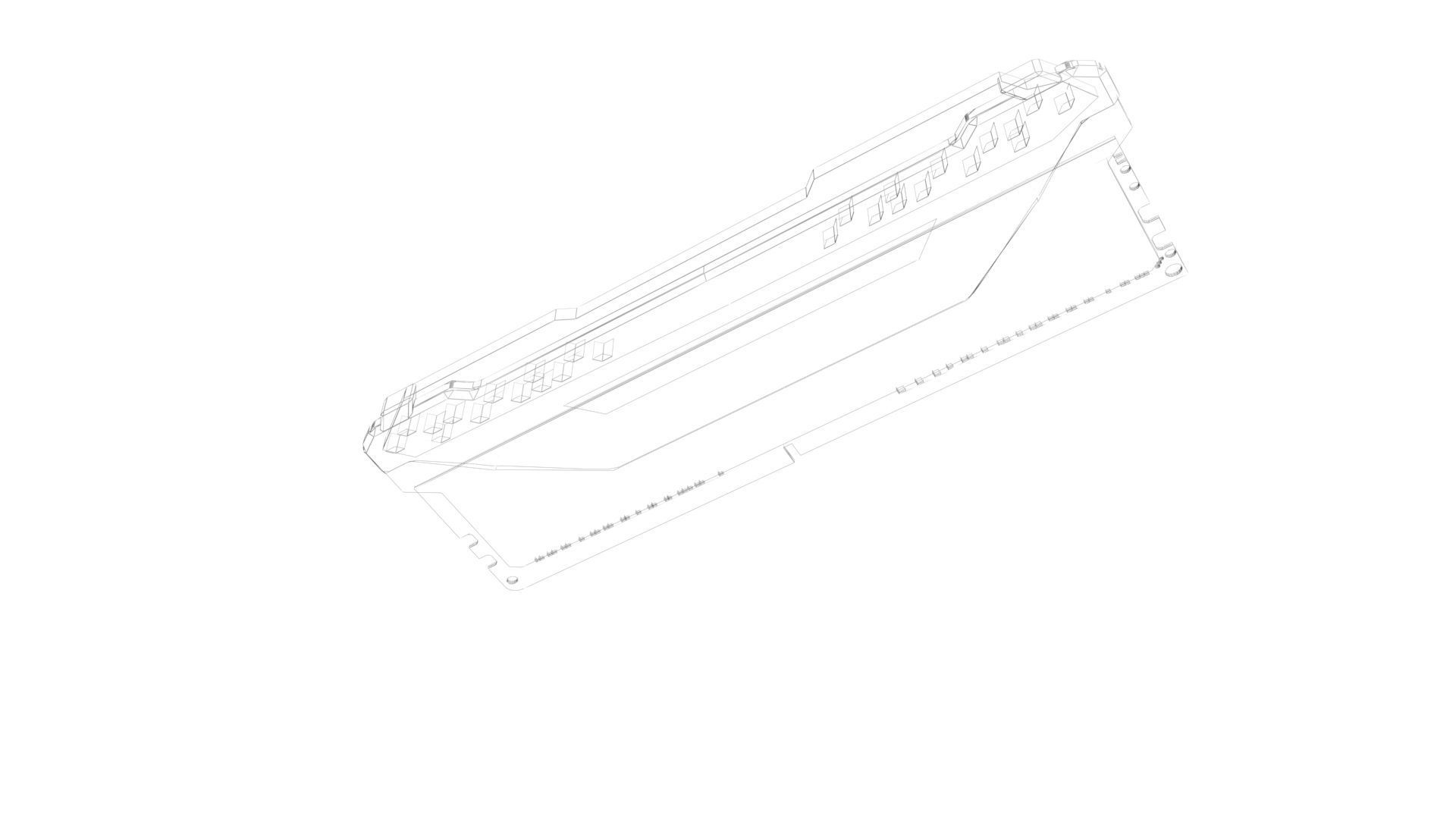 DDR4 SDRAM Memory Module 3D model_11