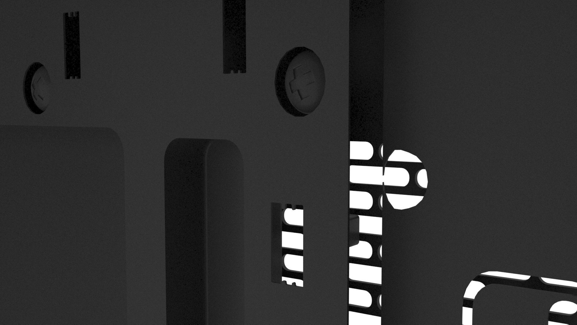 Full Open PC Case 3D model_5