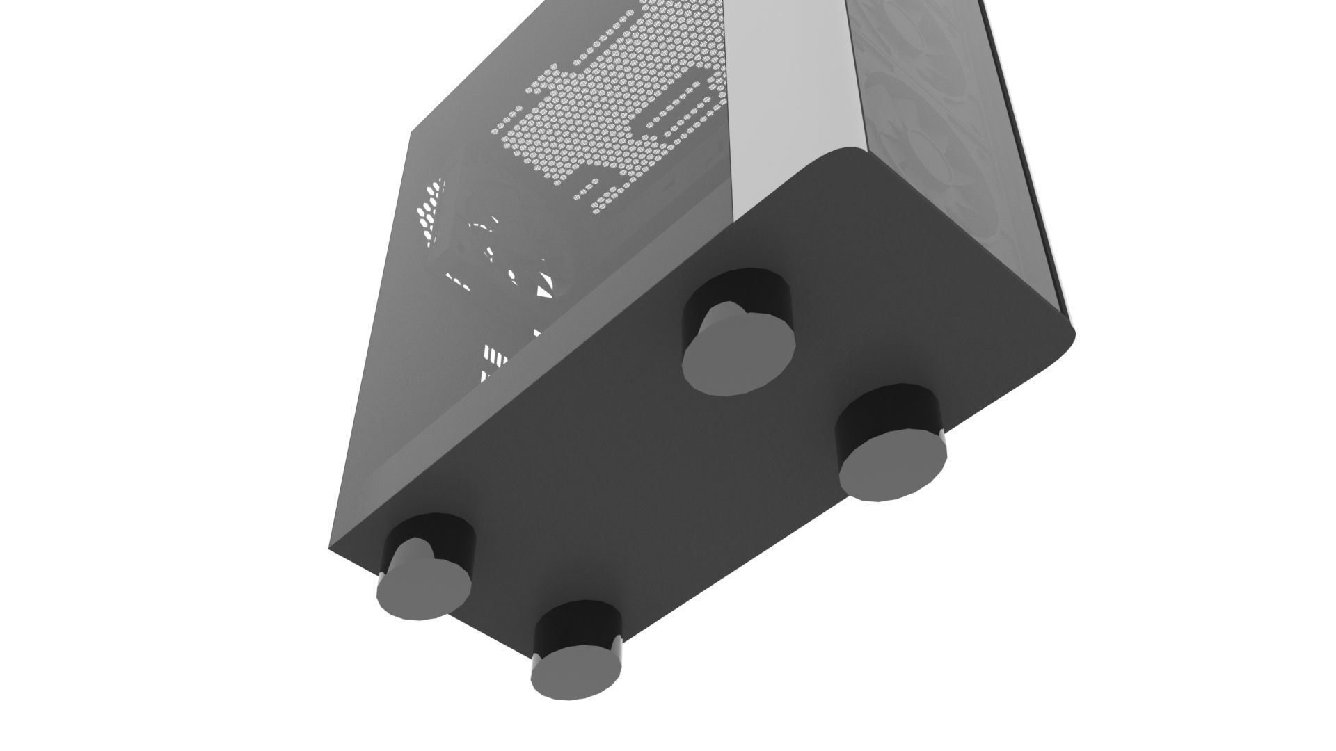 Full Open PC Case 3D model_3