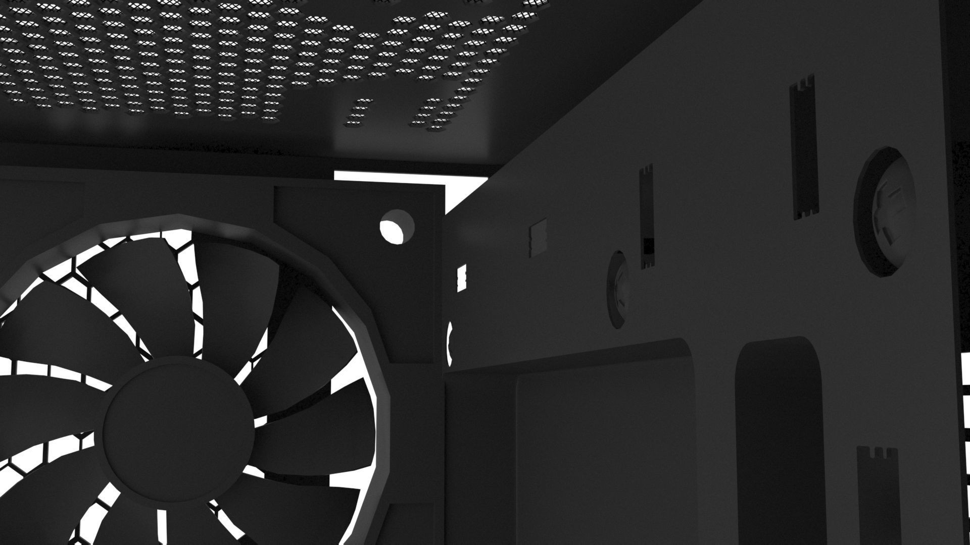 Full Open PC Case 3D model_6