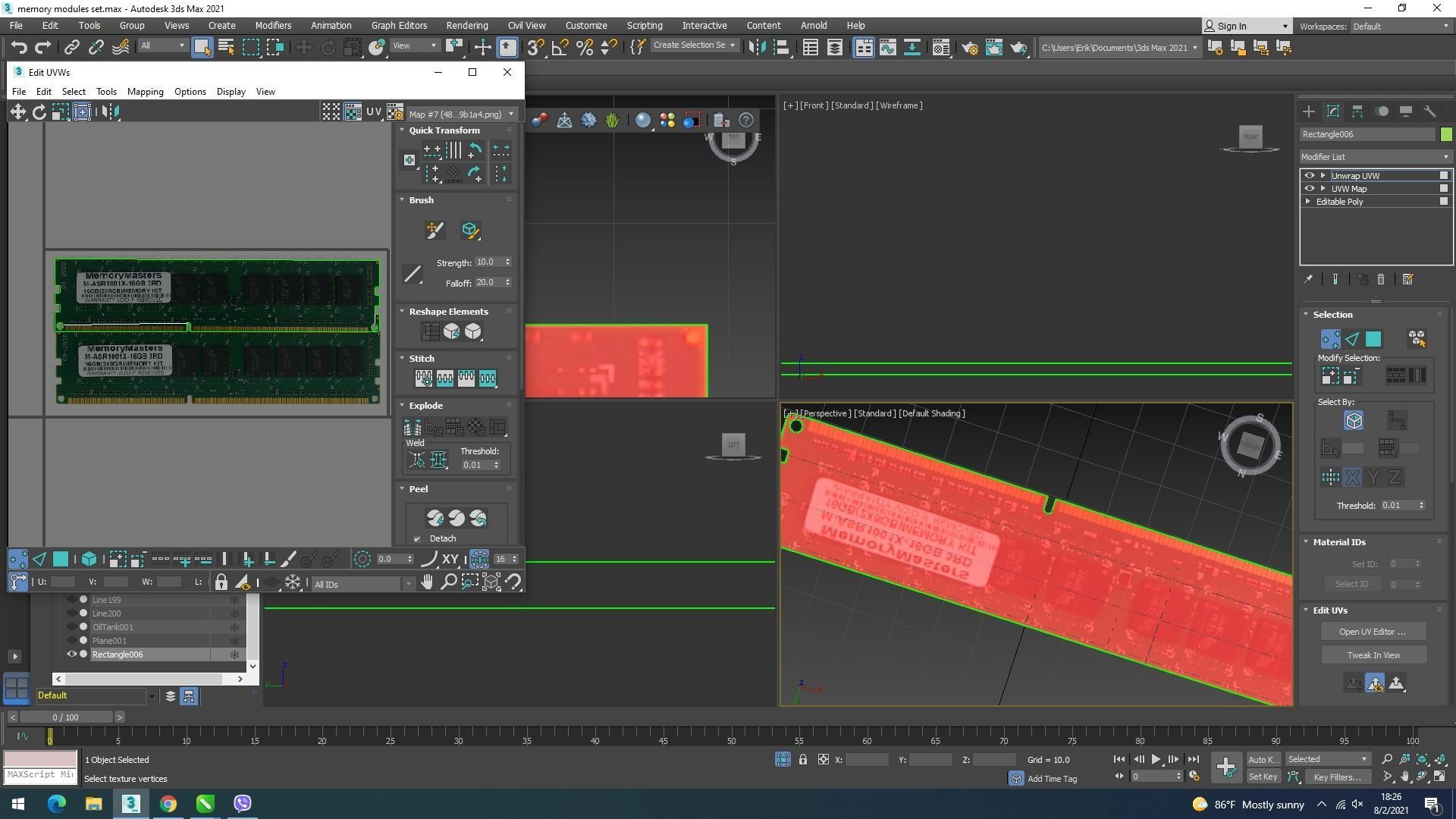 DDR4 SDRAM Memory Module 3D model_30
