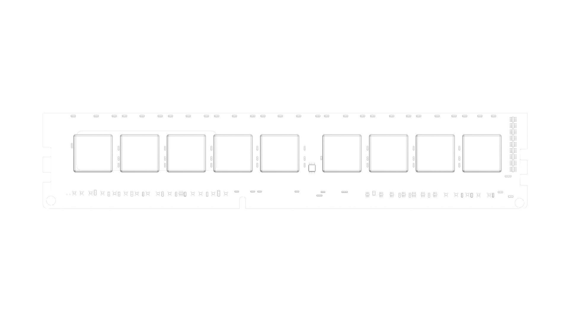 DDR4 SDRAM Memory Module 3D model_25