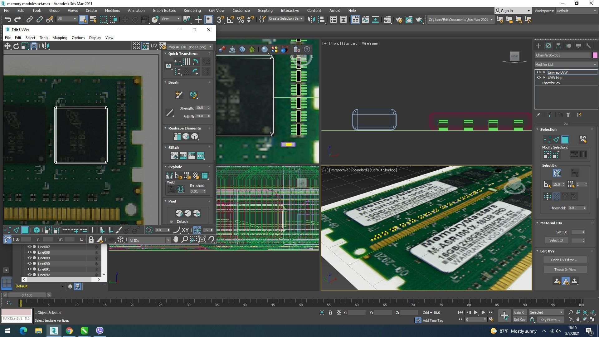 DDR4 SDRAM Memory Module 3D model_31