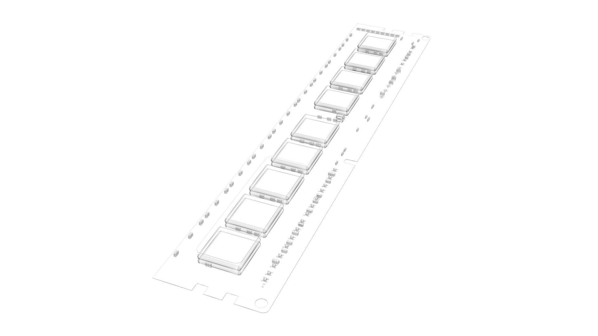 DDR4 SDRAM Memory Module 3D model_17
