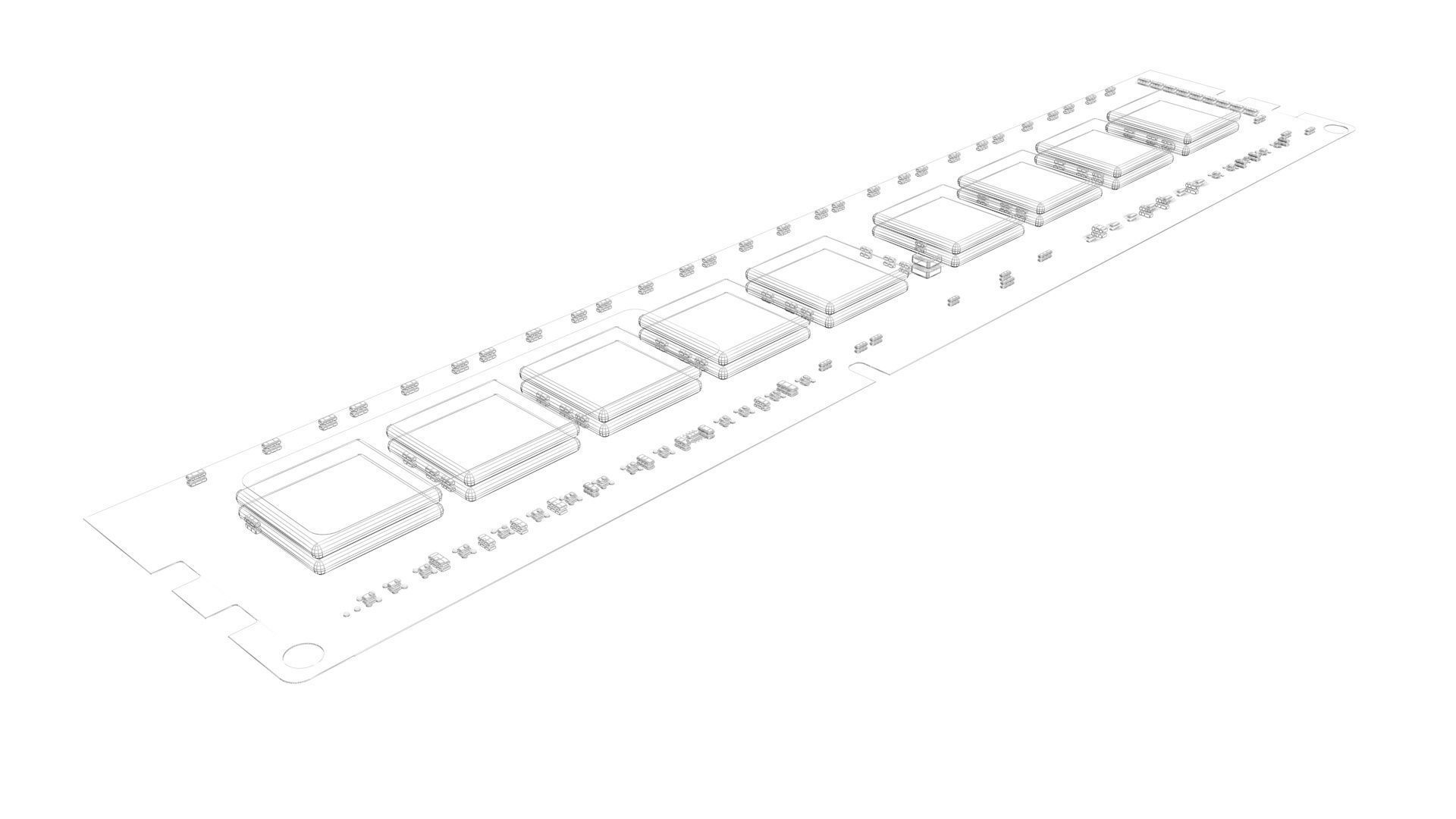 DDR4 SDRAM Memory Module 3D model_13