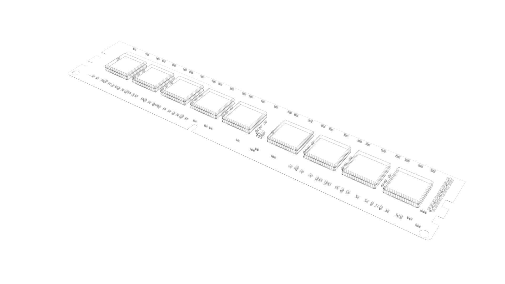 DDR4 SDRAM Memory Module 3D model_14
