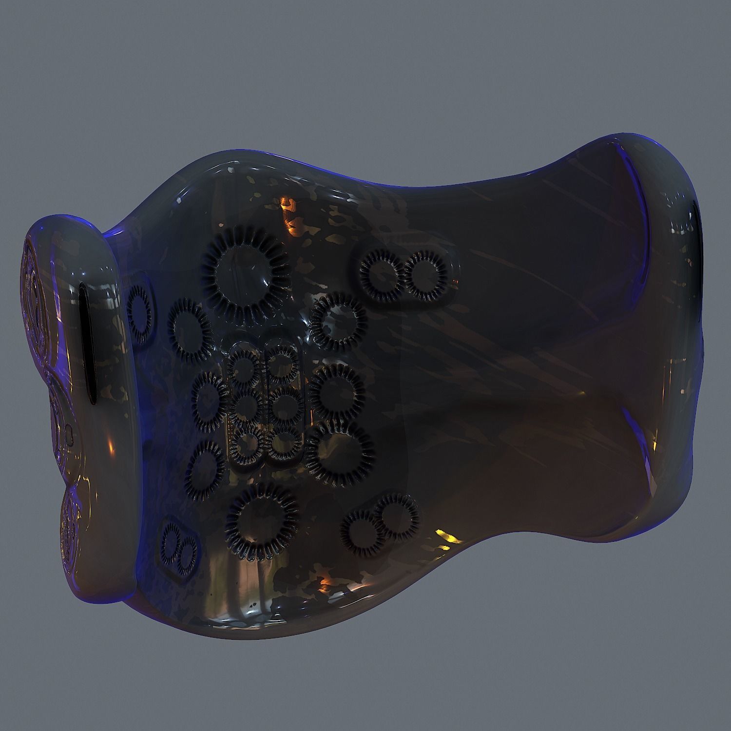 Gas mask helmet scifi Low-poly character art game Low-poly 3D model_5