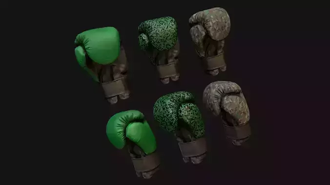 Boxing Gloves Green Military