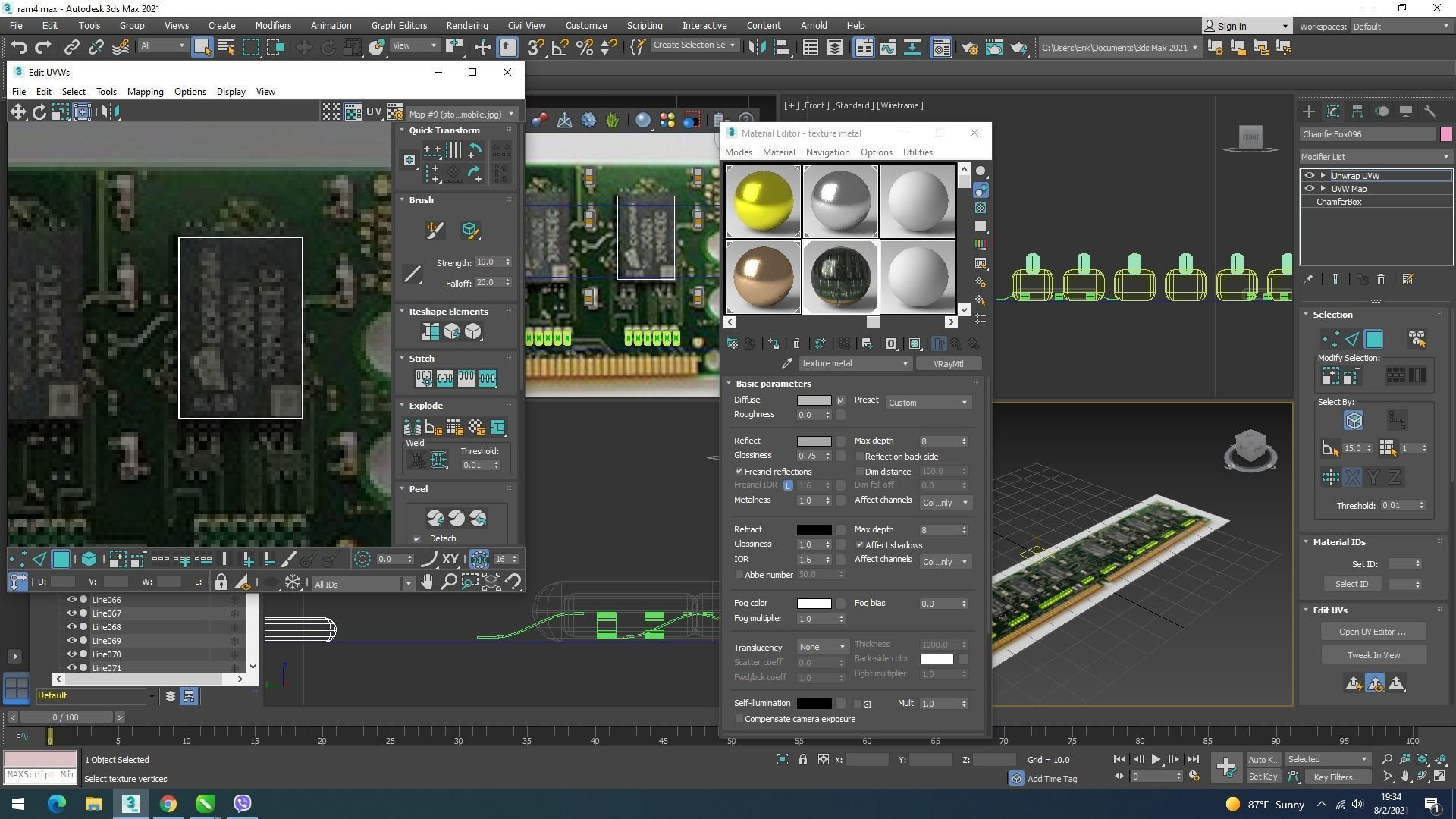 DDR4 SDRAM Memory Module 3D model_30