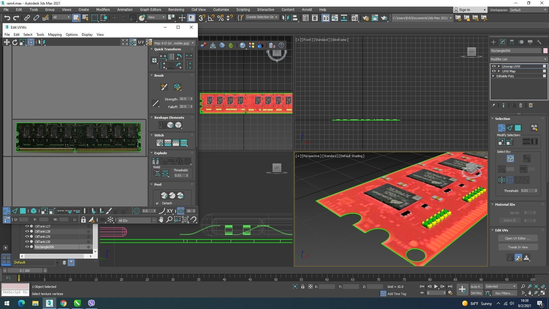 DDR4 SDRAM Memory Module 3D model_29