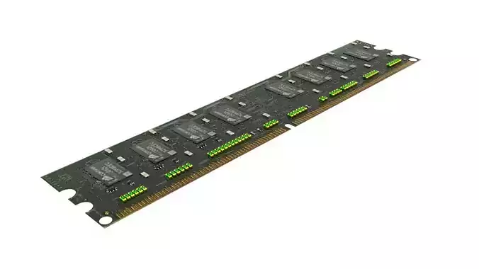 DDR4 SDRAM Memory Module 3D model