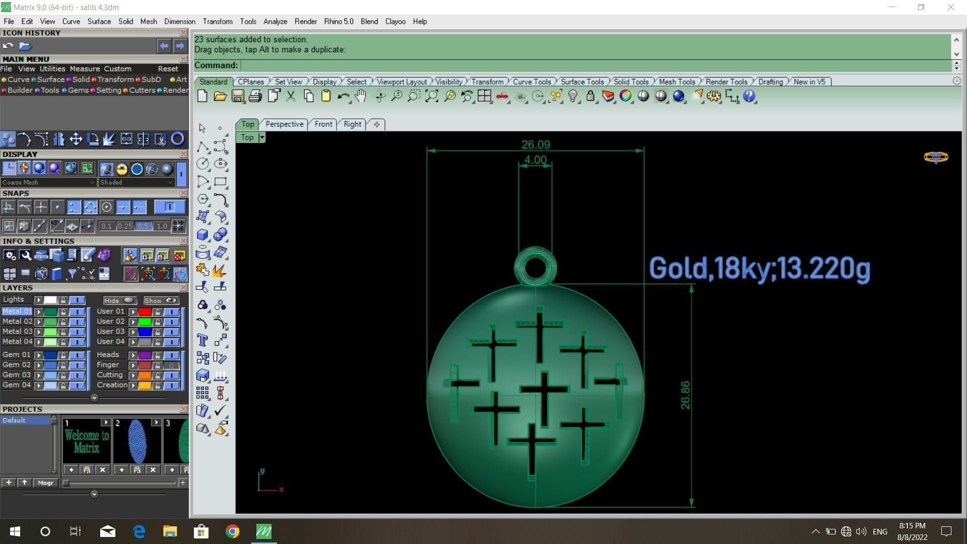 50  models of cross  pendants   3D model_22