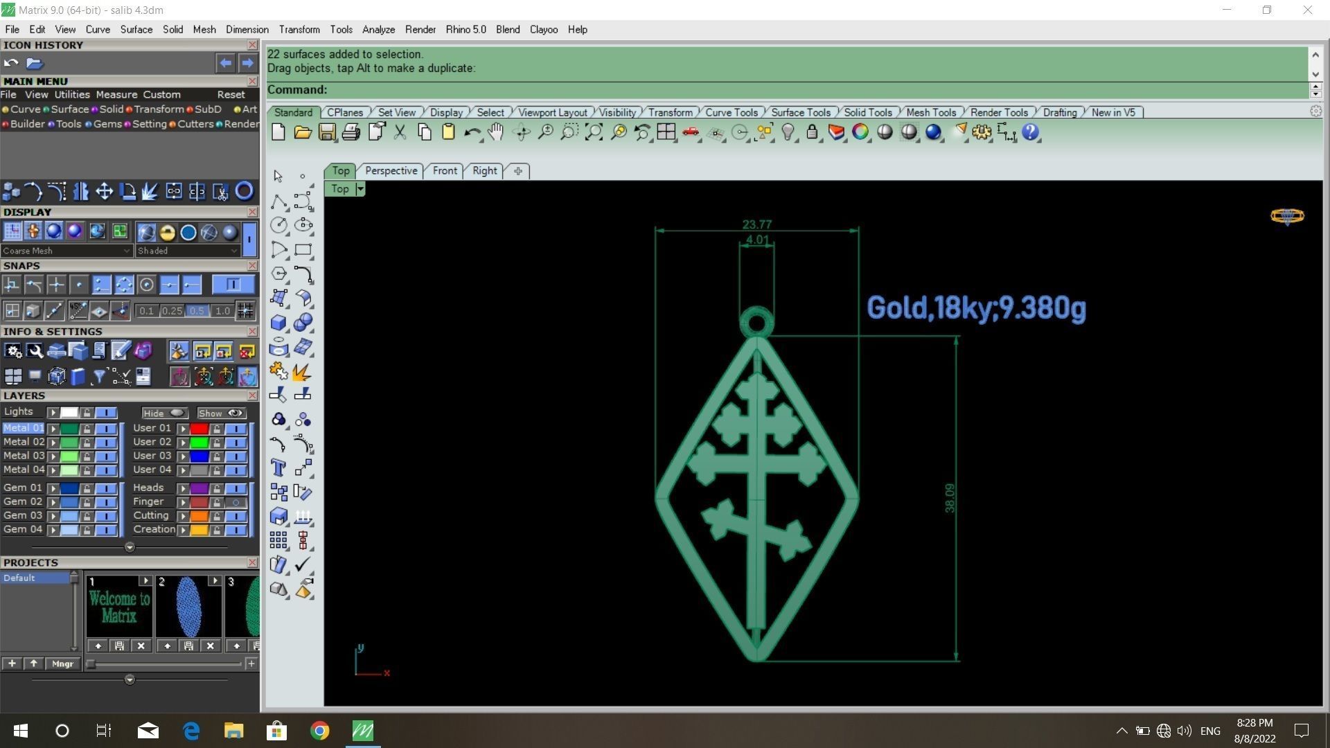 50  models of cross  pendants   3D model_38