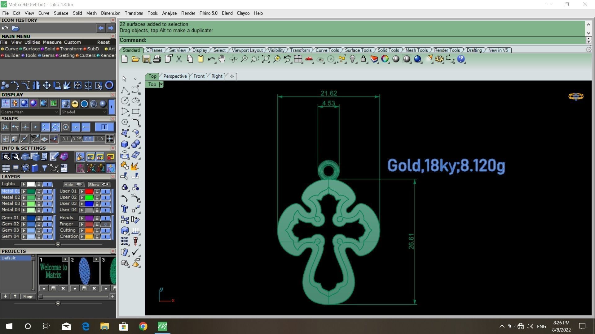 50  models of cross  pendants   3D model_28