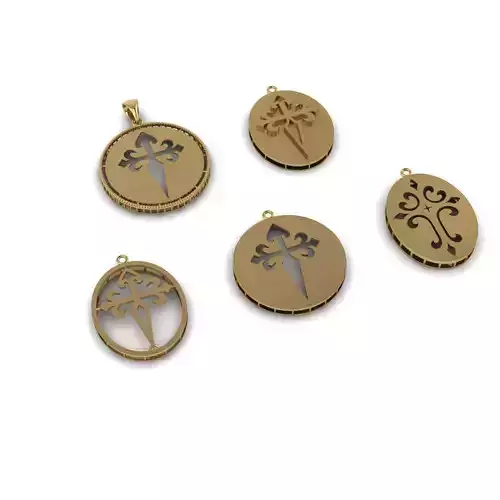 50  models of cross  pendants  