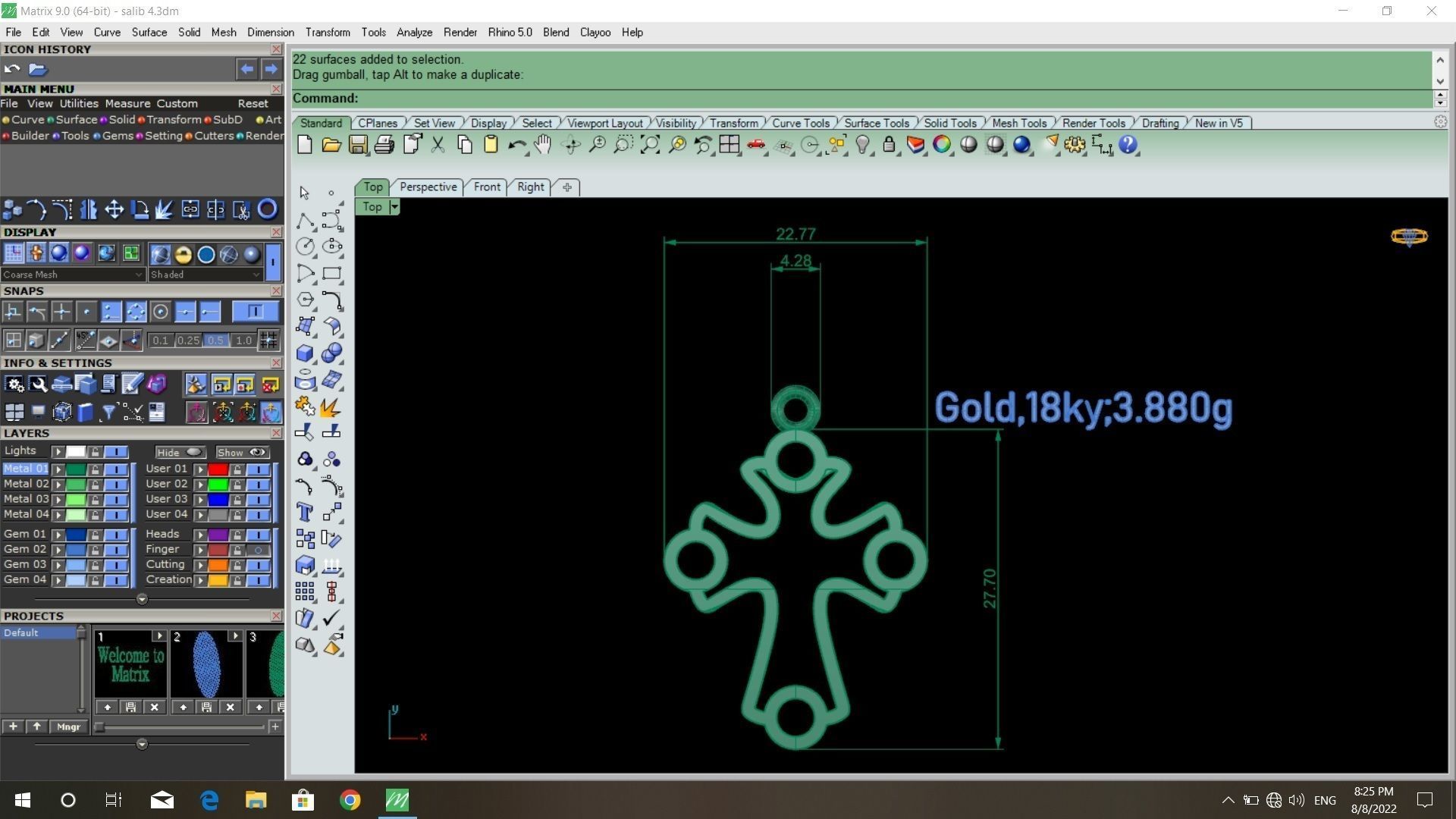 50  models of cross  pendants   3D model_29