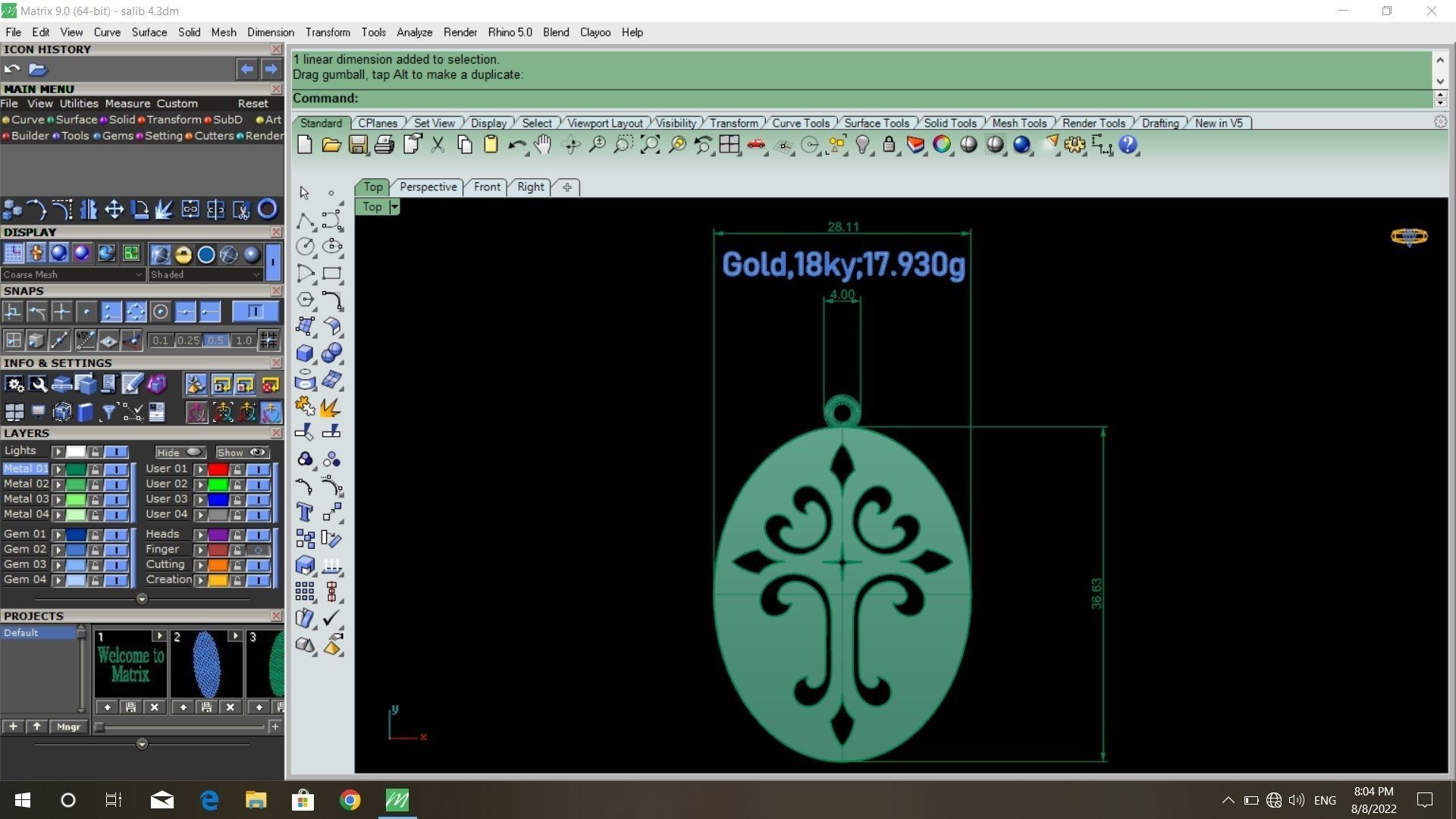 50  models of cross  pendants   3D model_23