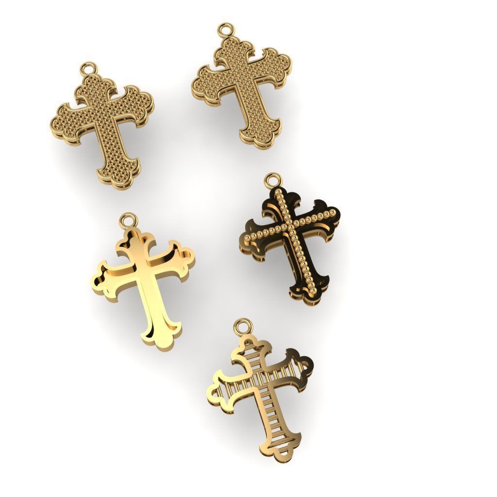 50  models of cross  pendants   3D model_10