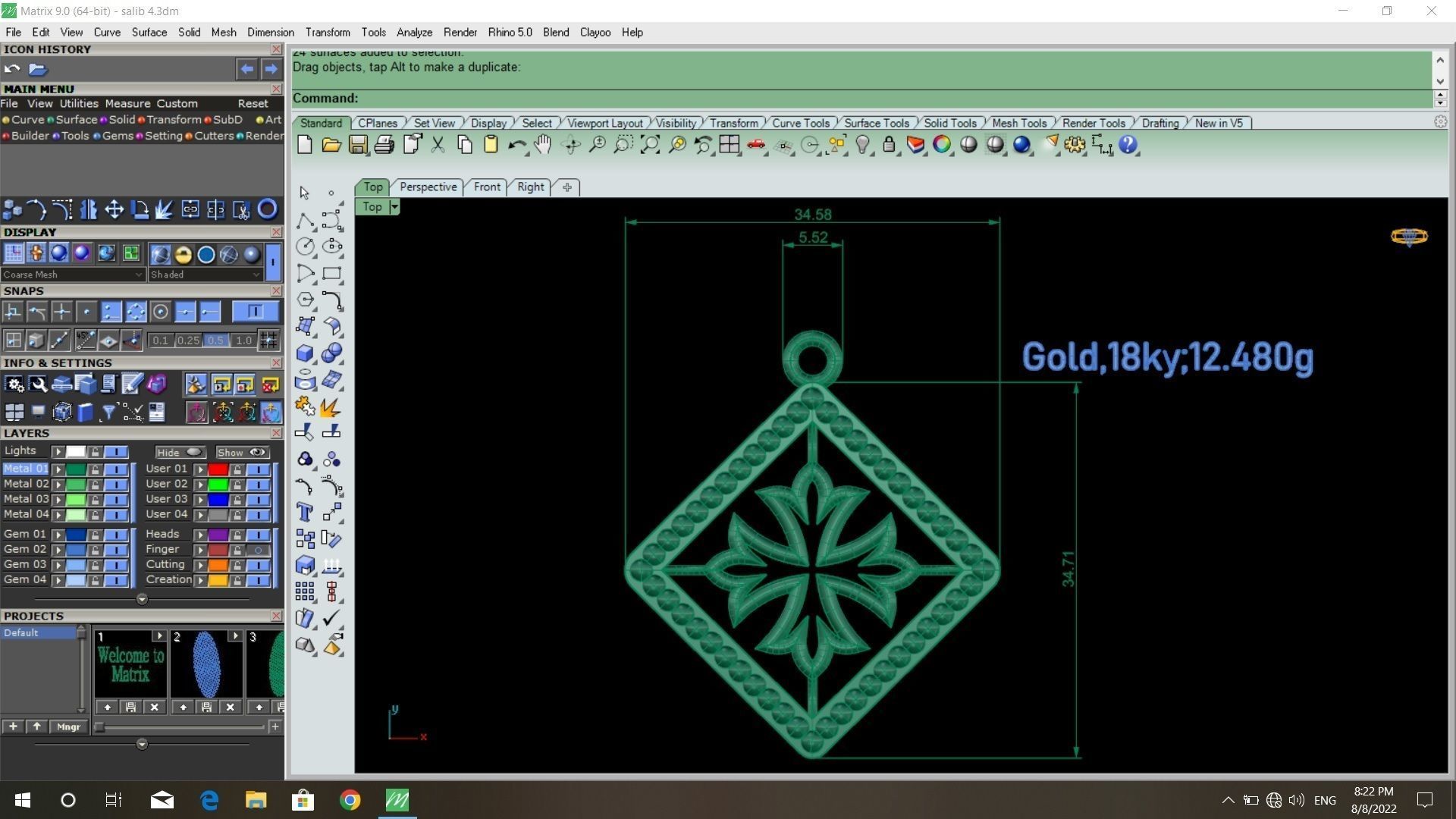 50  models of cross  pendants   3D model_27