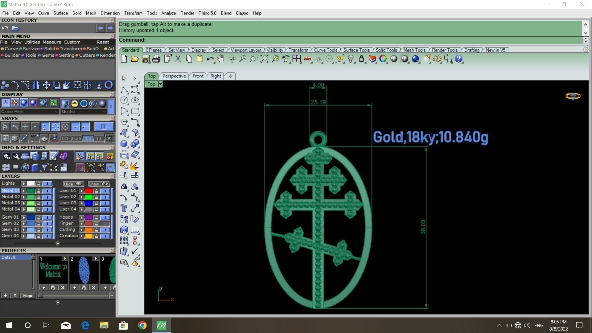 50  models of cross  pendants   3D model_35