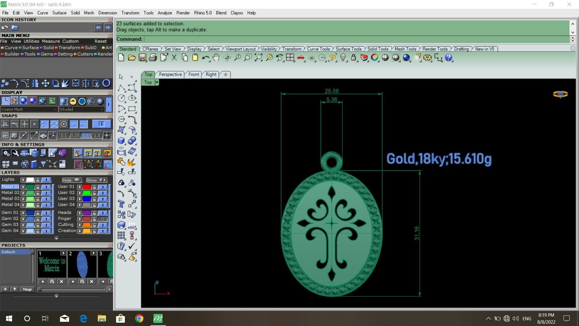 50  models of cross  pendants   3D model_43