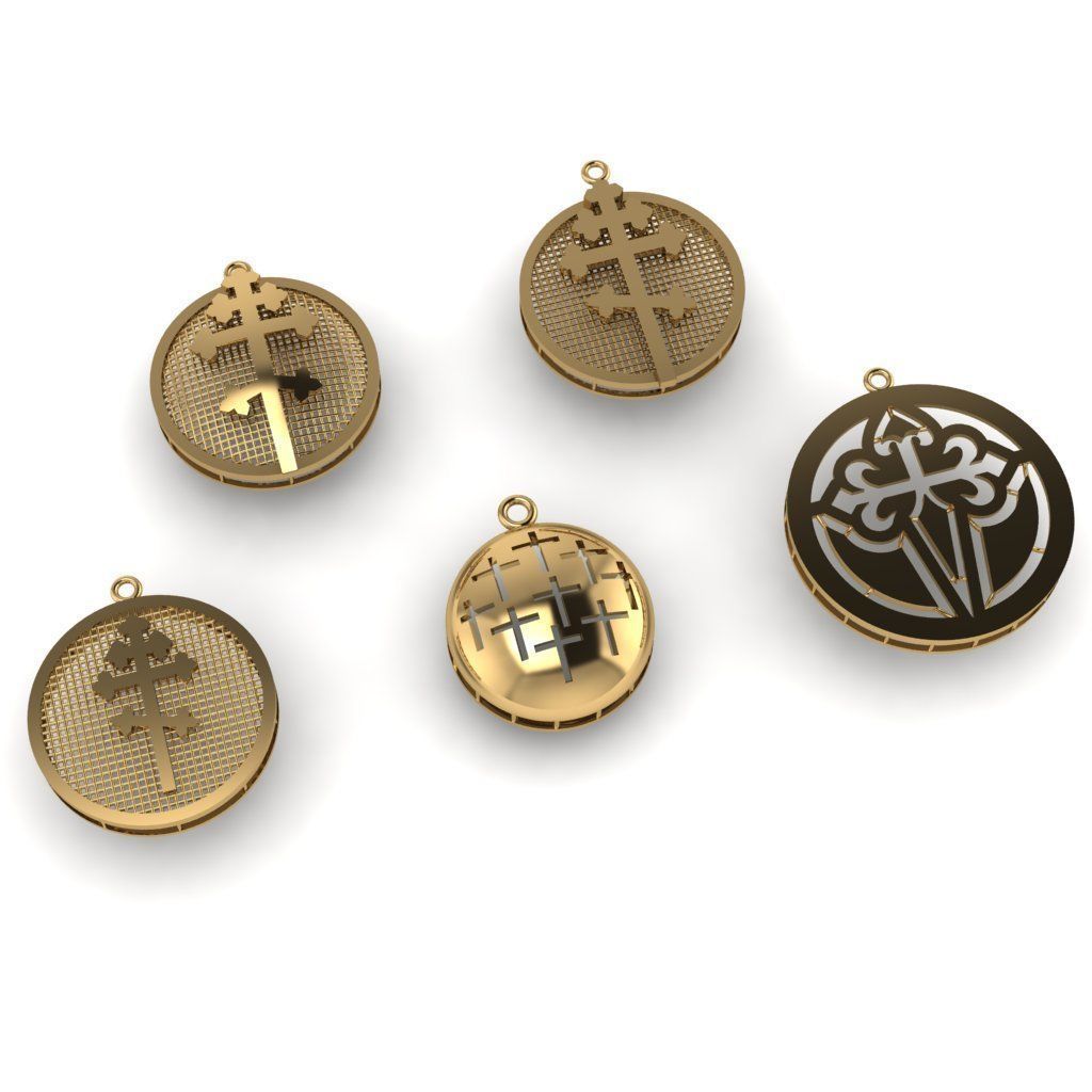50  models of cross  pendants   3D model_1