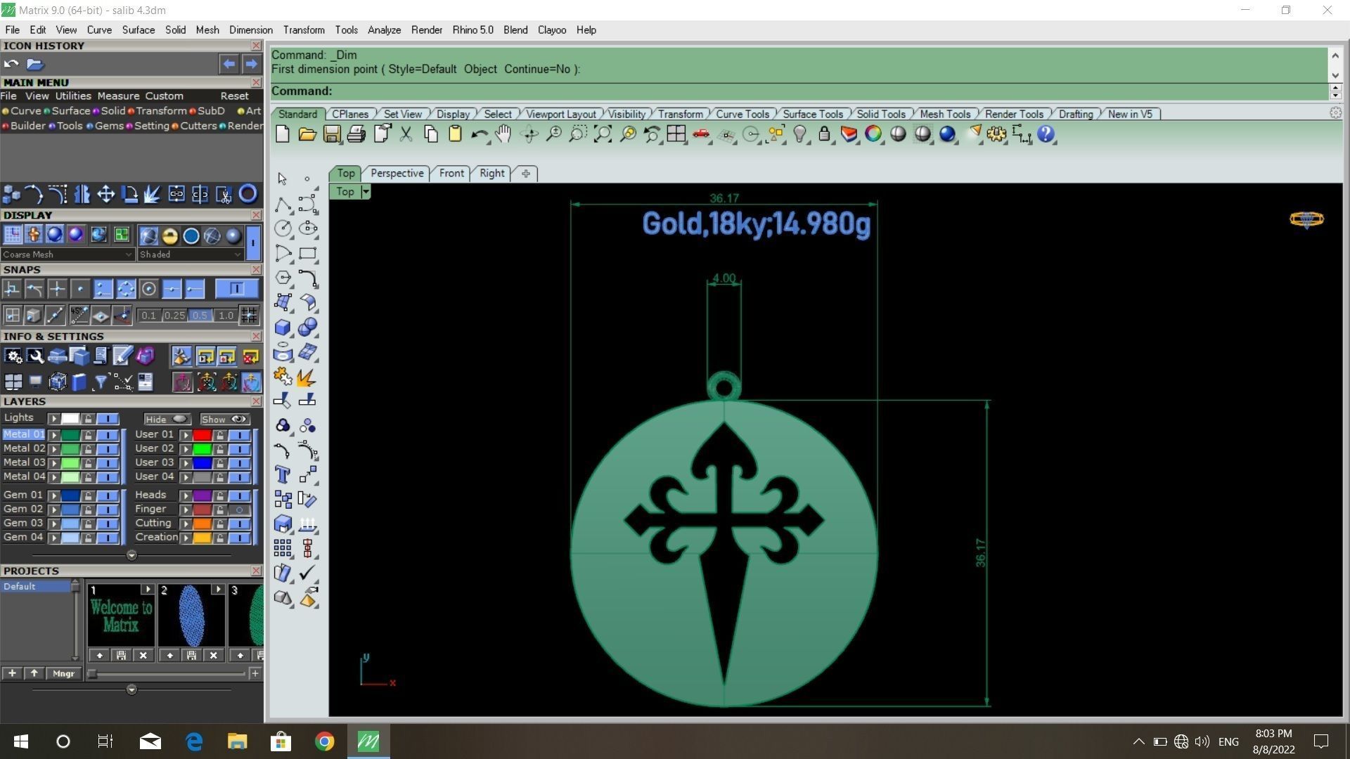 50  models of cross  pendants   3D model_48