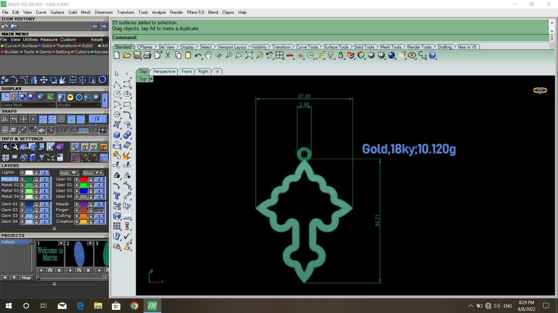50  models of cross  pendants   3D model_31