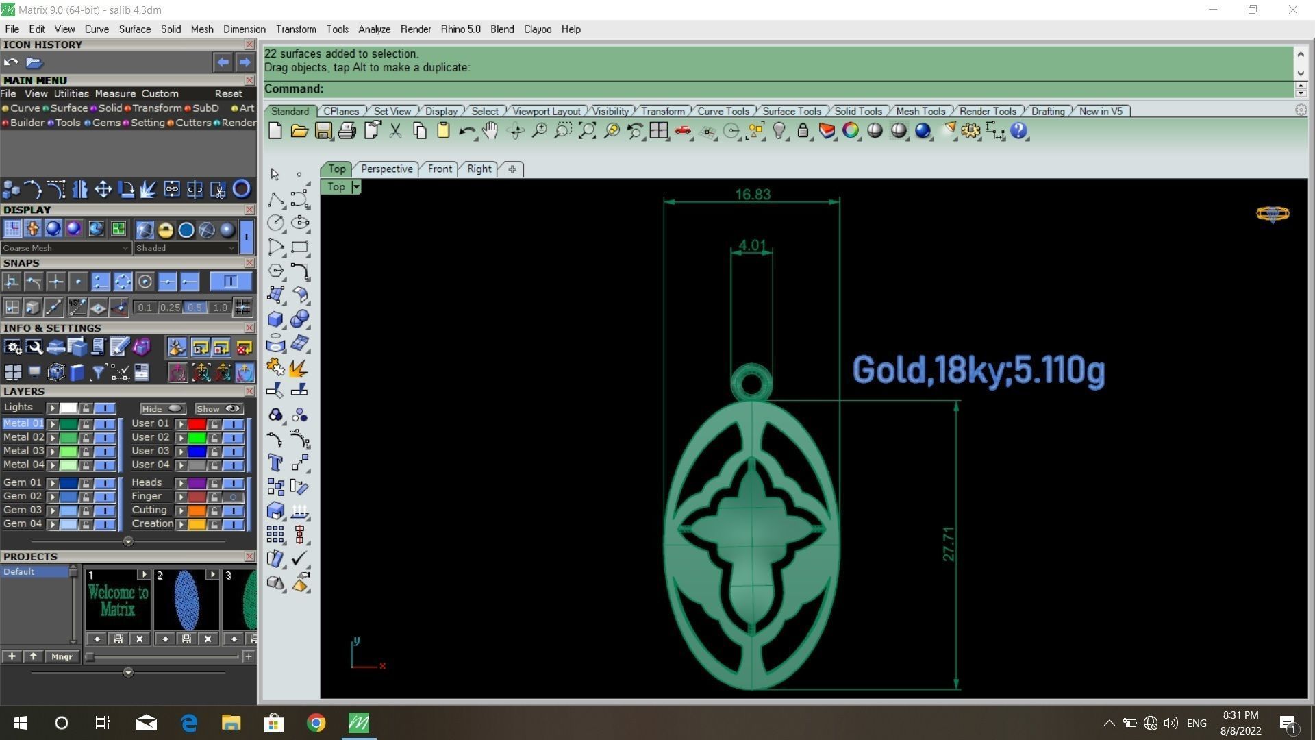 50  models of cross  pendants   3D model_40