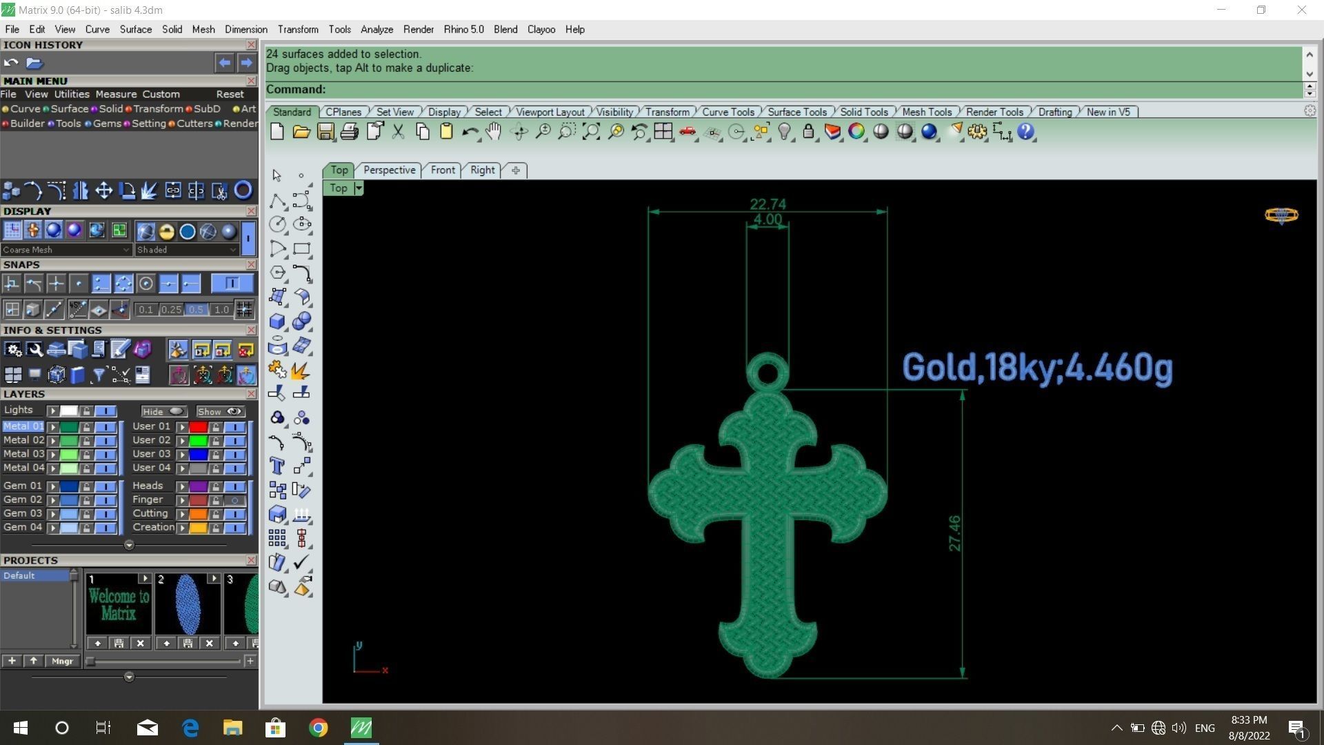 50  models of cross  pendants   3D model_41