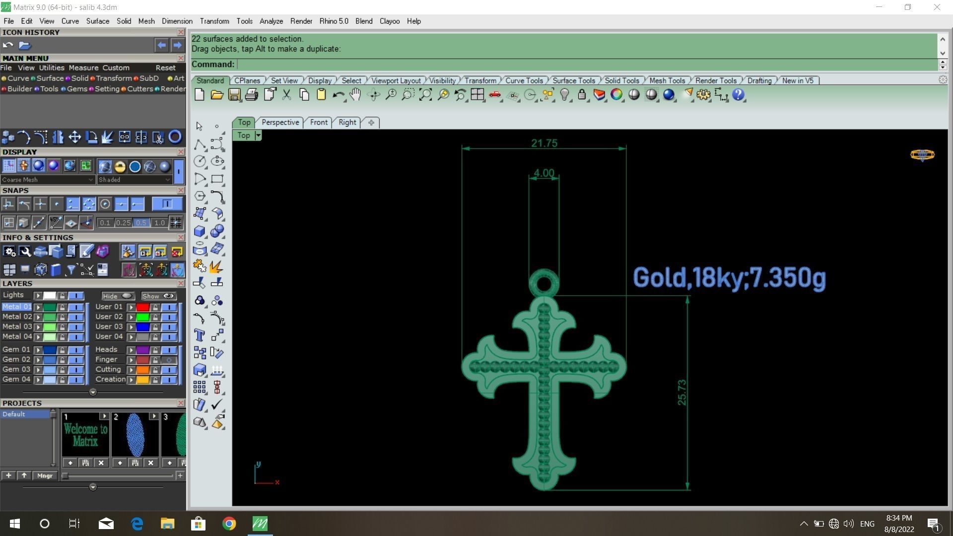 50  models of cross  pendants   3D model_46