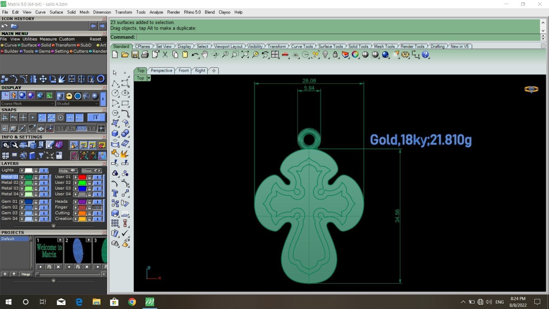 50  models of cross  pendants   3D model_25