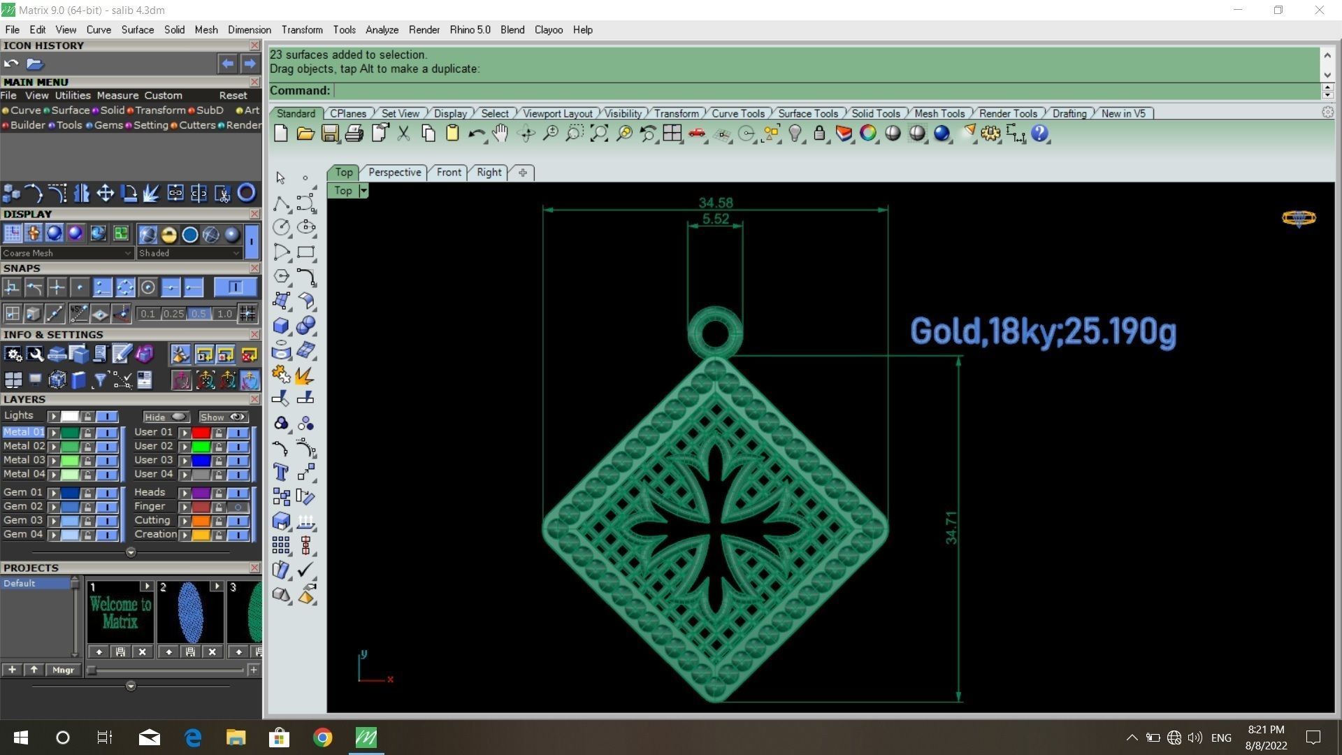 50  models of cross  pendants   3D model_39