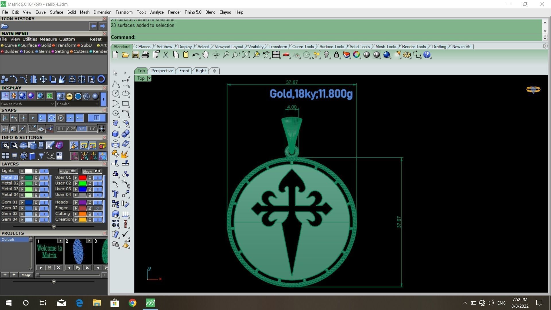 50  models of cross  pendants   3D model_16