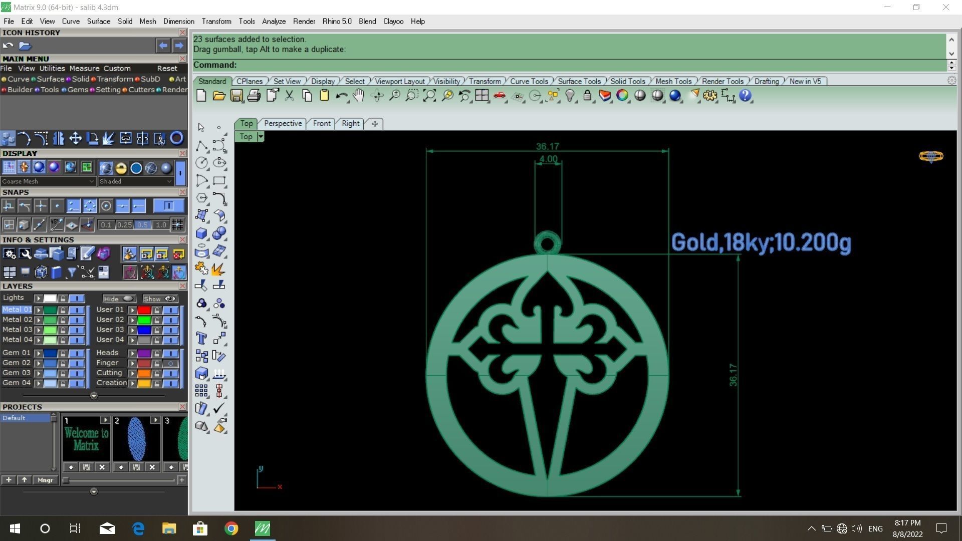 50  models of cross  pendants   3D model_50