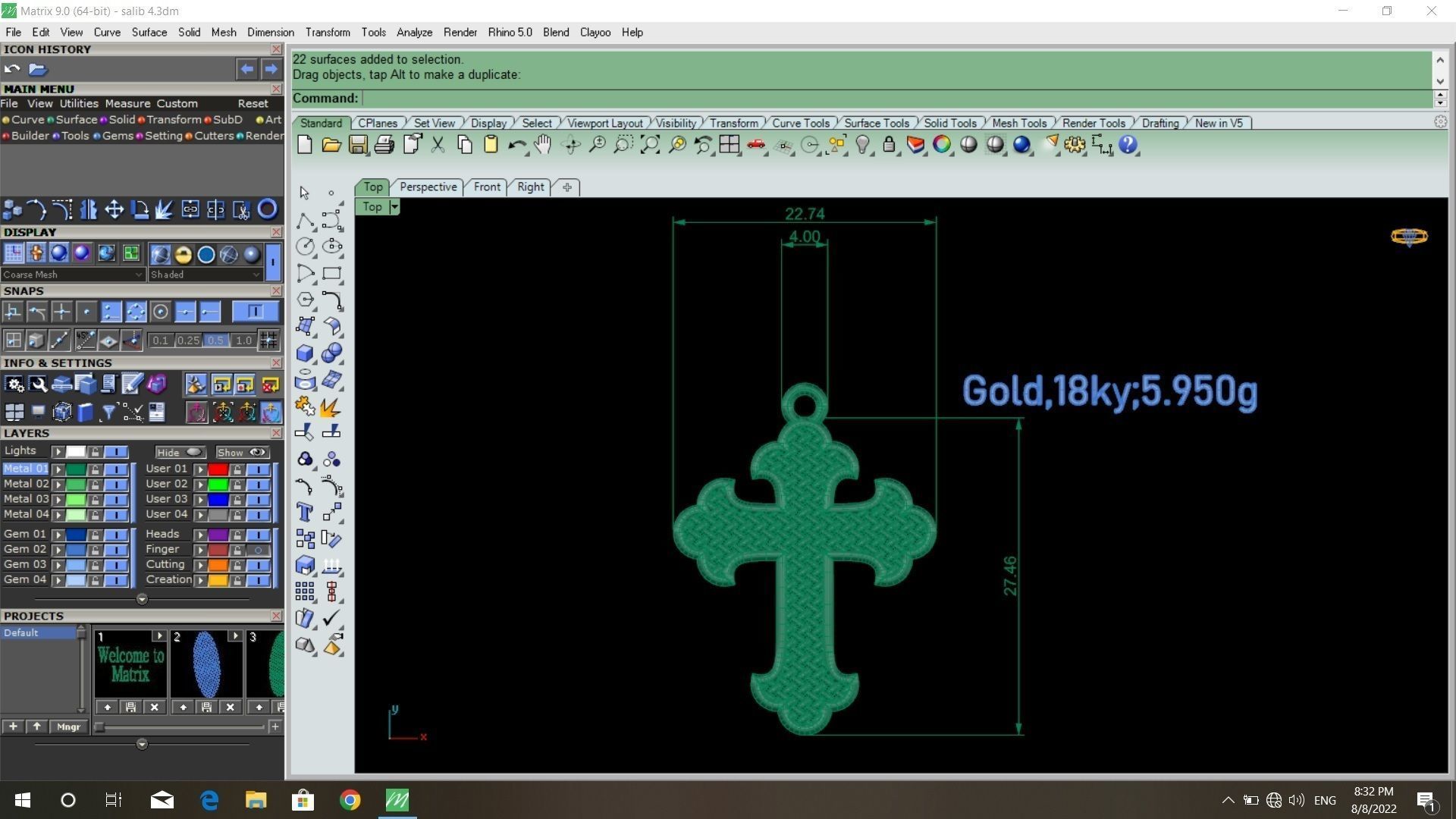 50  models of cross  pendants   3D model_53