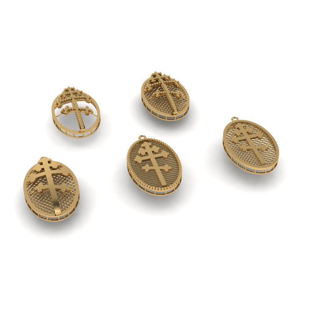 50  models of cross  pendants   3D model_3