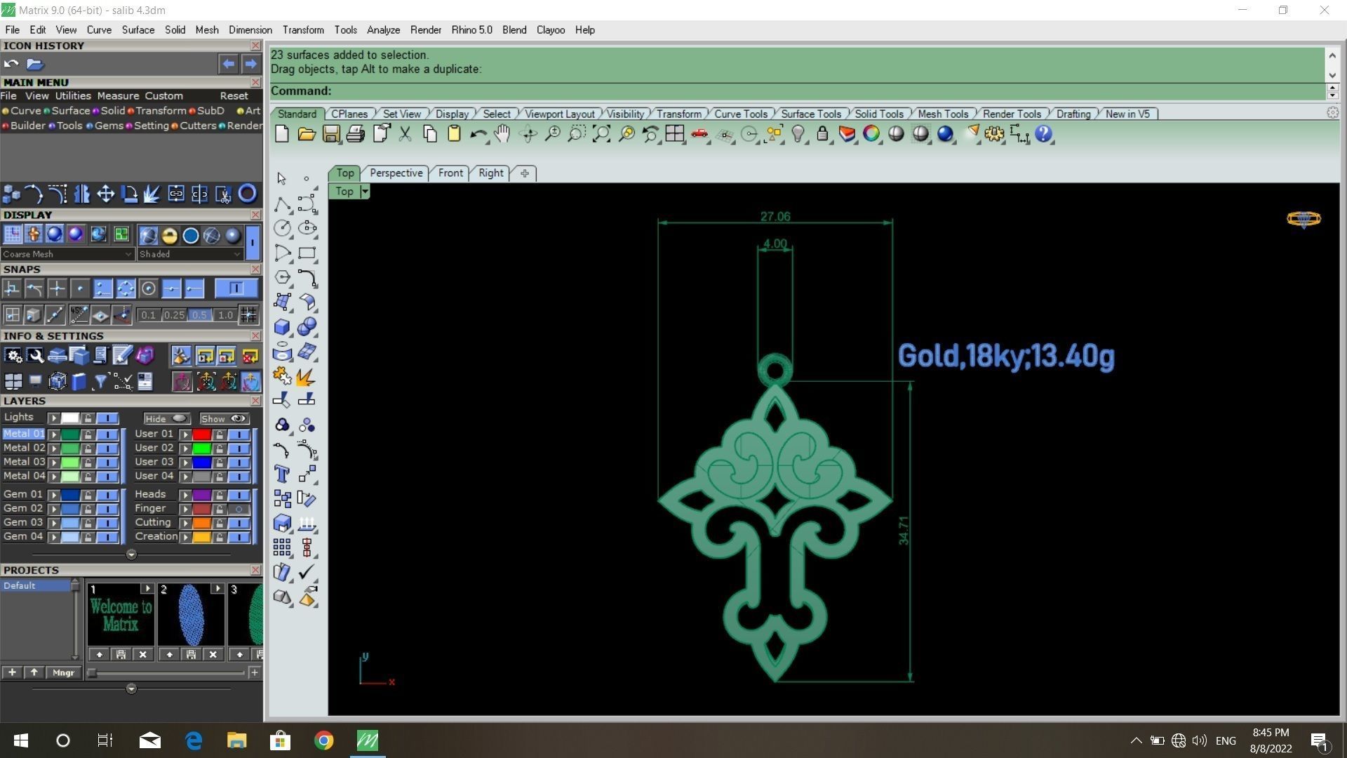 50  models of cross  pendants   3D model_57